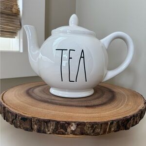 Rae Dunn White Ceramic Tea Pot